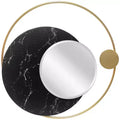 19.5" Moon Phase Wall Mirror Gold - Infinity Instruments: Modern Round No Assembly, Metal Frame, Wall Mount