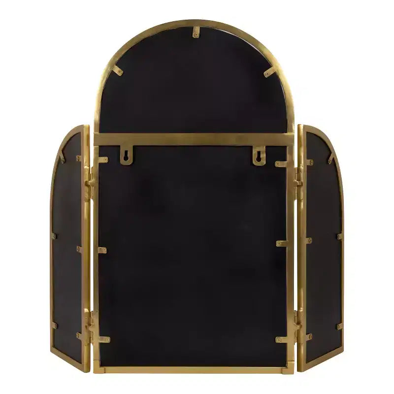 Specchio ad arco Amoli treppiede oro 28"x28" - : Stile moderno, Montaggio a parete, Nessun assemblaggio richiesto