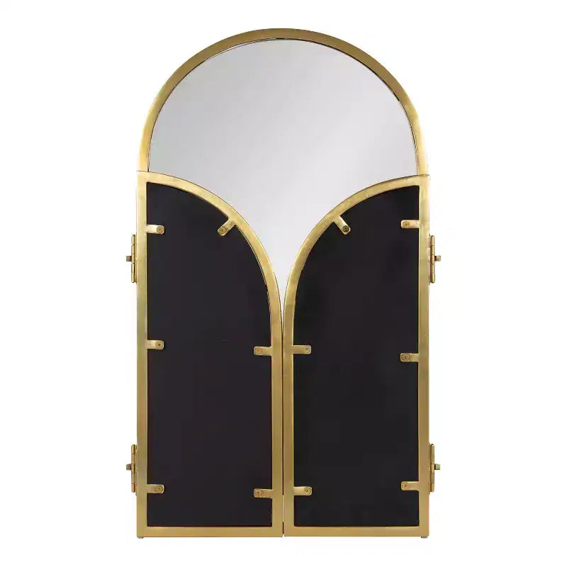 Specchio ad arco Amoli treppiede oro 28"x28" - : Stile moderno, Montaggio a parete, Nessun assemblaggio richiesto
