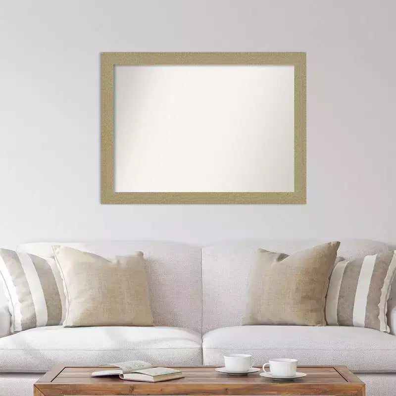Specchio da parete dorato a mosaico non smussato da 42" x 31" - Amanti Art