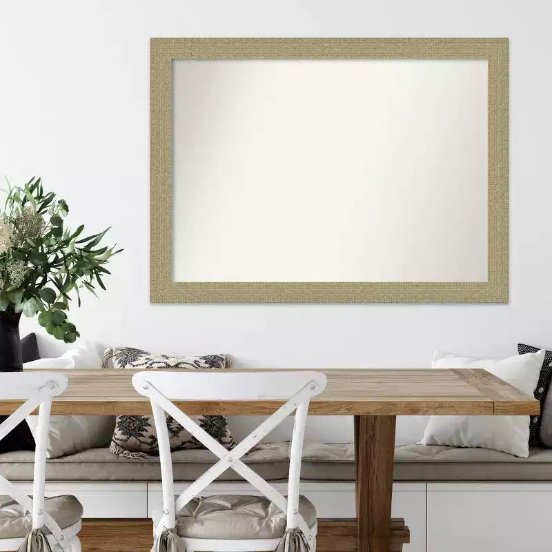 Specchio da parete dorato a mosaico non smussato da 42" x 31" - Amanti Art