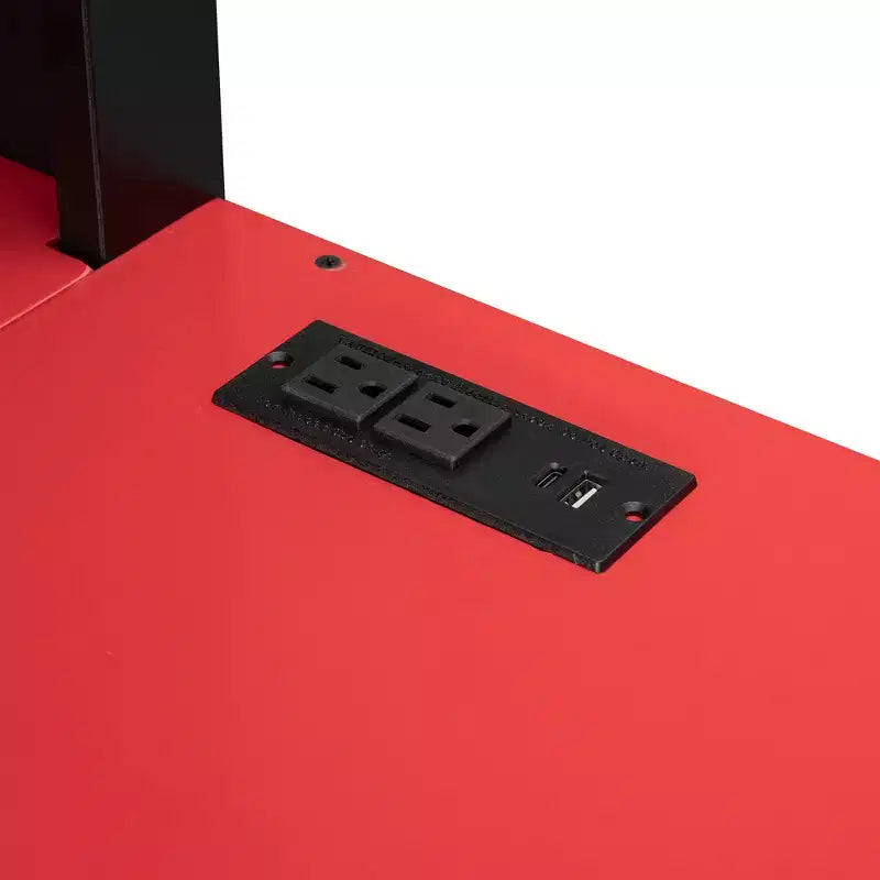 Luxystar Letto a Soppalco Completo con Scrivania Illuminata, Vassoio Tastiera, Ripiani Portaoggetti e Tenda Oscurante