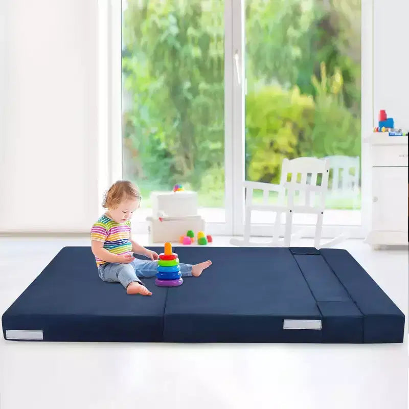 Divano Letto Pieghevole, Divano Letto Pieghevole con Cuscino, Sedia Letto Trasformabile Pieghevole, Materasso per Divano Futon con Schiuma di Memoria e Copertura Lavabile