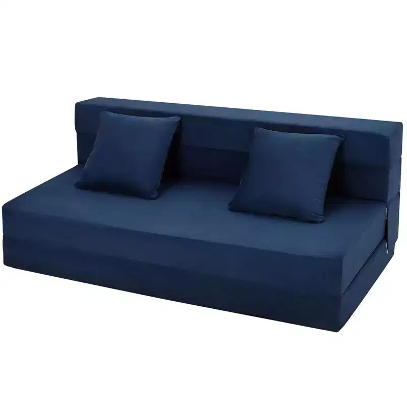 Divano Letto Pieghevole, Divano Letto Pieghevole con Cuscino, Sedia Letto Trasformabile Pieghevole, Materasso per Divano Futon con Schiuma di Memoria e Copertura Lavabile