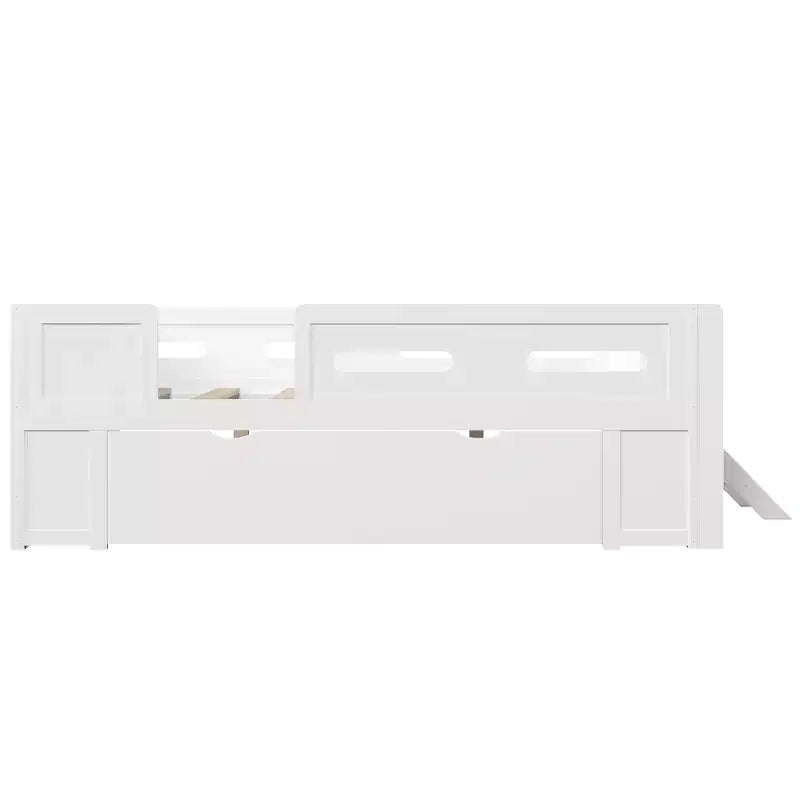 GDFStudio Letto a piattaforma Martin in legno con sponde e cassetti