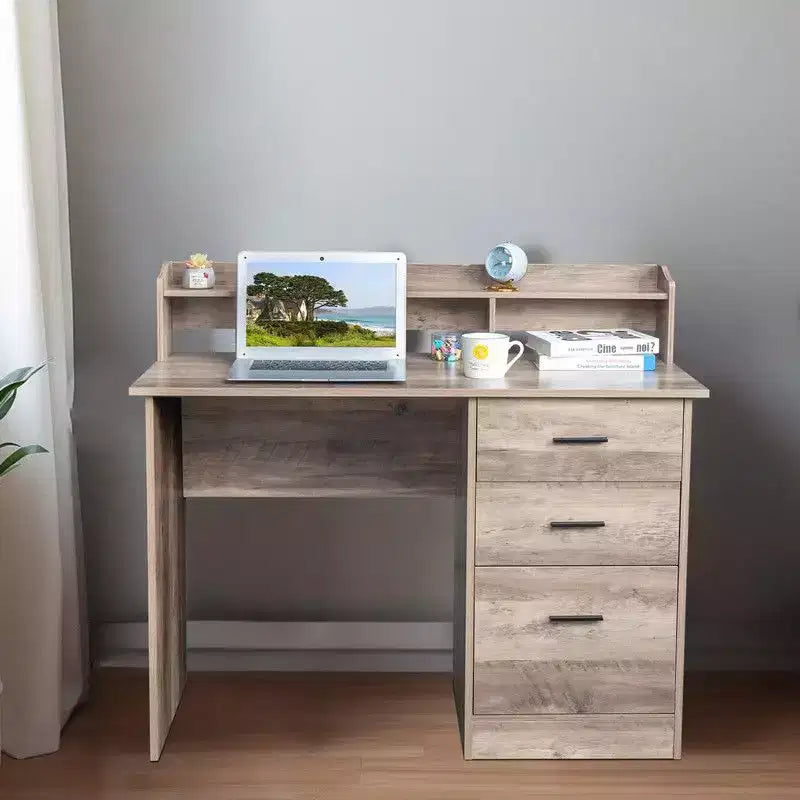 Scrivania per computer Karlhome da 109 cm con 3 cassetti