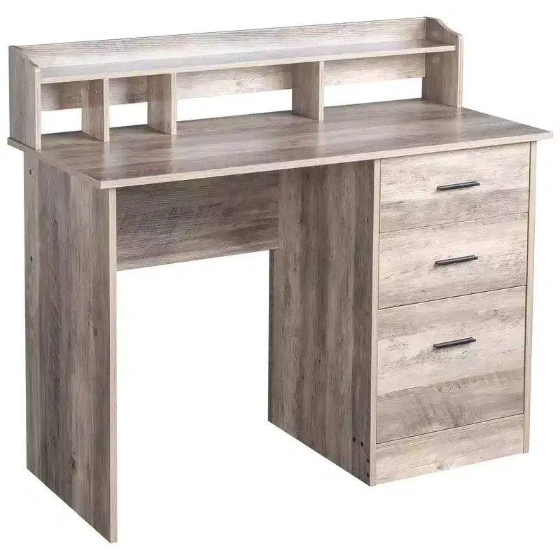 Scrivania per computer Karlhome da 109 cm con 3 cassetti