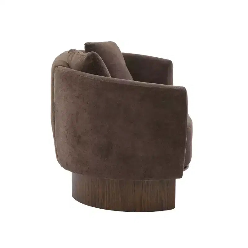 Divano a 3 posti GDFStudio Kyro 81'' moderno imbottito in tessuto bouclé con base in legno e cuscini