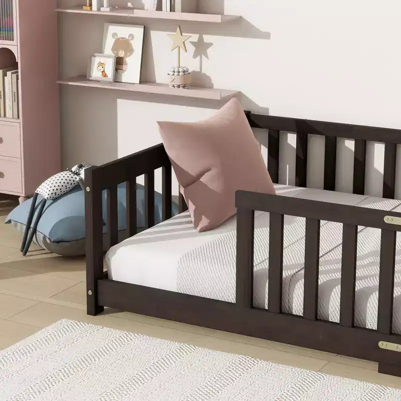 MAYEERTY Letto singolo, struttura silenziosa, non richiede rete a molle, in metallo resistente