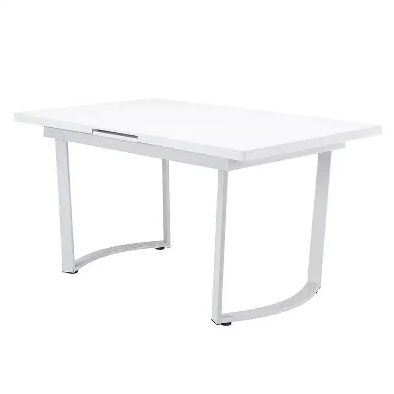 Palton 60-72" Dining Tables High Gloss White - Acme Furniture: Sleek Extendable Rectangle for 6