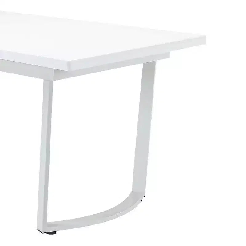 Tavoli da pranzo Palton 60-72" Bianco lucido - : Rettangolare allungabile elegante per 6 persone