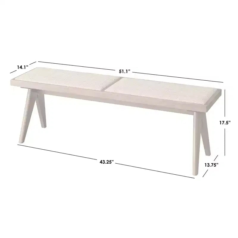 Set da pranzo moderno Valentina 6 pezzi con 1 tavolo, 2 sedie, 2 poltrone, 1 panca, Noce Chiaro