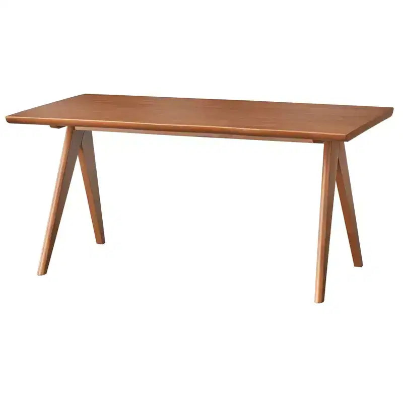 Set da pranzo moderno Valentina 6 pezzi con 1 tavolo, 2 sedie, 2 poltrone, 1 panca, Noce Chiaro