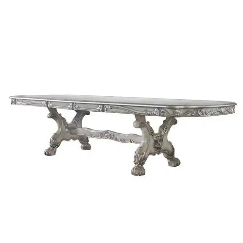 Dresden 136" Dining Tables Vintage Bone White - Acme Furniture