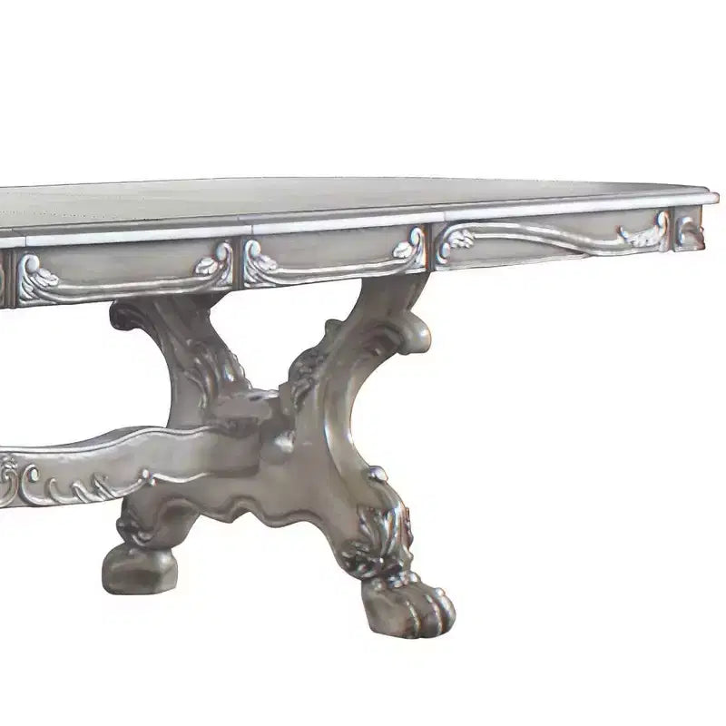 Tavolo da pranzo Dresden 136" in bianco osso vintage -