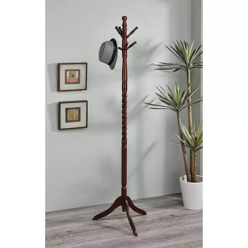 Appendiabiti Twist in legno di ciliegio, 71,5" -