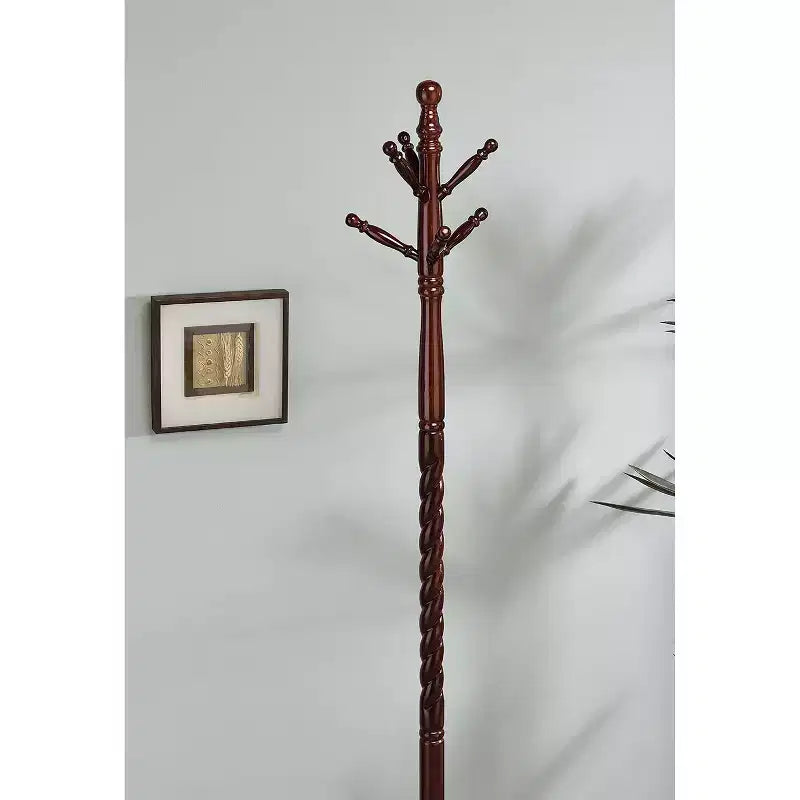 Appendiabiti Twist in legno di ciliegio, 71,5" -