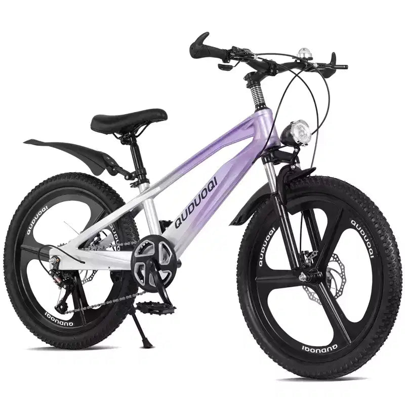 Bicicleta de montaña NAYSAYE de 20 pulgadas para niños con transmisión de 7 velocidades y cuadro de aleación de magnesio para niños y niñas de 8 a 12 años, 57.09*21.65*29.92