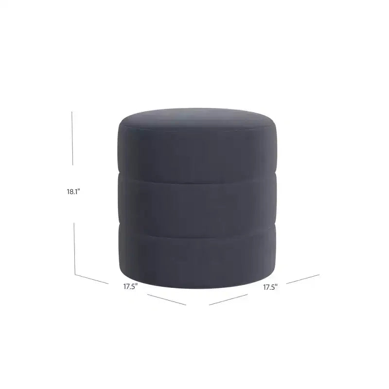 Pouf rotondo imbottito - HomePop