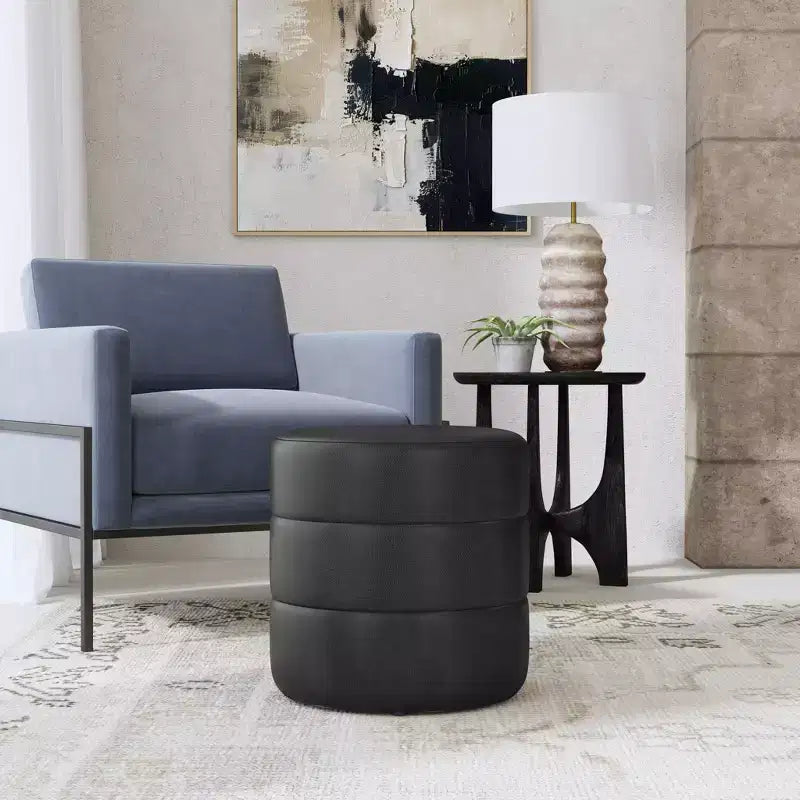 Pouf rotondo imbottito - HomePop
