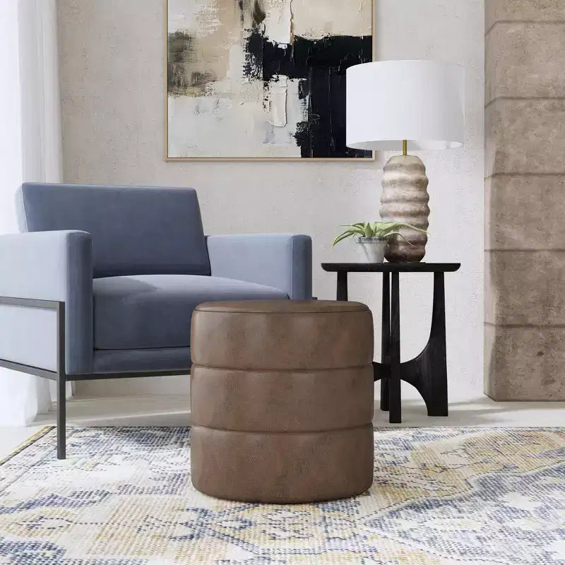 Pouf rotondo imbottito - HomePop