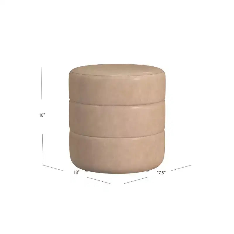 Pouf rotondo imbottito - HomePop