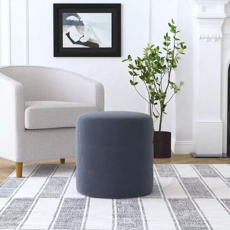 Pouf rotondo imbottito - HomePop