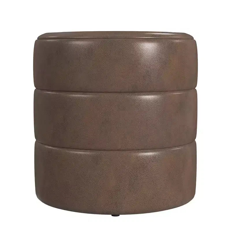Pouf rotondo imbottito - HomePop