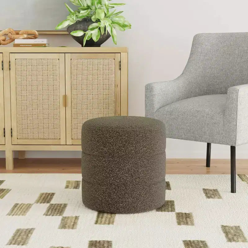 Pouf rotondo imbottito - HomePop