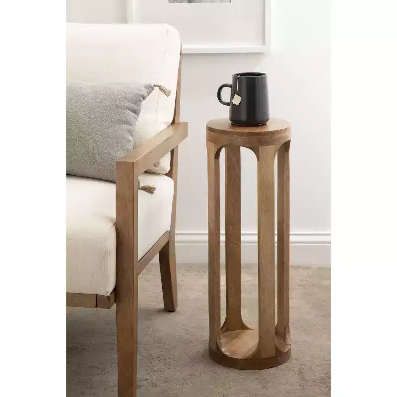 Tavolino porta bicchieri Kate and Laurel Dahl Wood