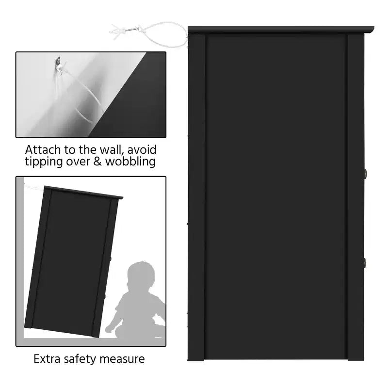 Yaheetech Tavolino laterale in legno con cassetti e ripiano aperto per camera da letto, soggiorno