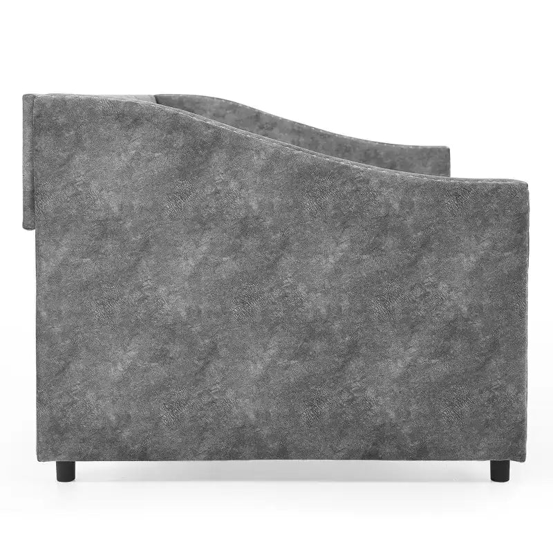 Divano Letto da Giorno Twin/Full Size, Rivestito in Tessuto Trapuntato con Cassetti - ModernLuxe