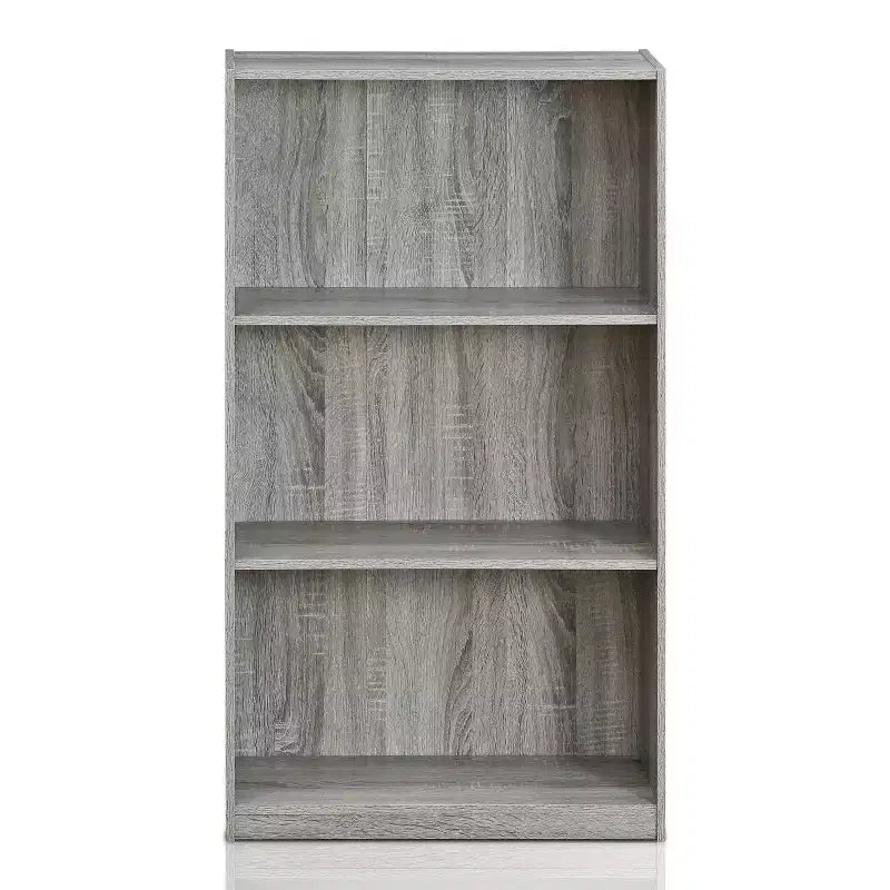 Libreria a 3 ripiani con ripiani a vista, Quercia francese