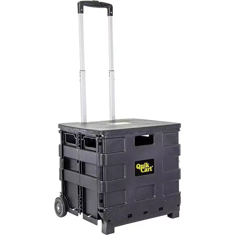 dbest products Quik Cart Sport Collapsible Rolling Wheels Crate For Teachers - 80 lbs Capacity