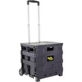 dbest products Quik Cart Sport Collapsible Rolling Wheels Crate For Teachers - 80 lbs Capacity