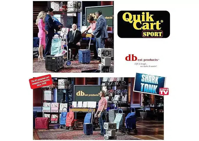 Carrello Quik Cart Sport pieghevole con ruote per insegnanti - Capacità 36 kg