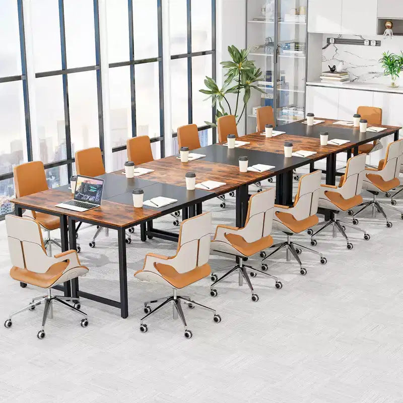 Set di 2/4/6 Grandi scrivanie da 63 pollici per computer, postazioni di lavoro, tavoli da conferenza, ufficio domestico