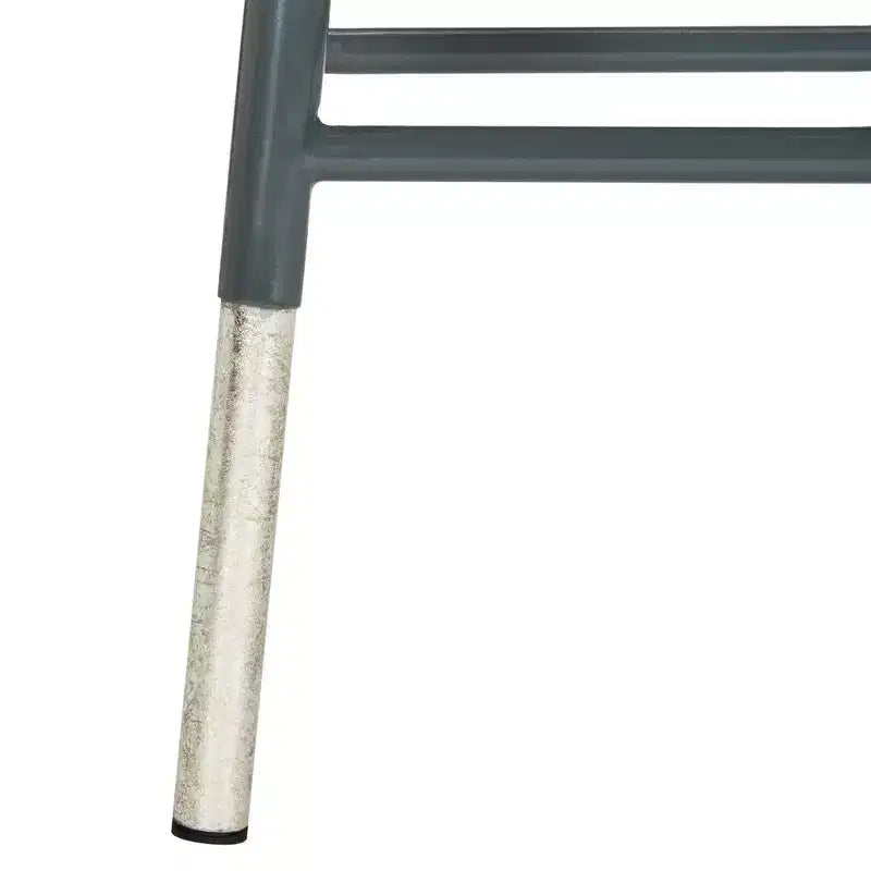 Sgabello da bancone color argento