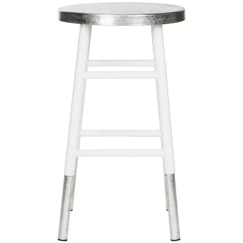 Sgabello da bancone color argento