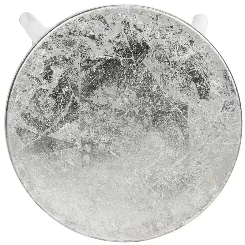 Sgabello da bancone color argento