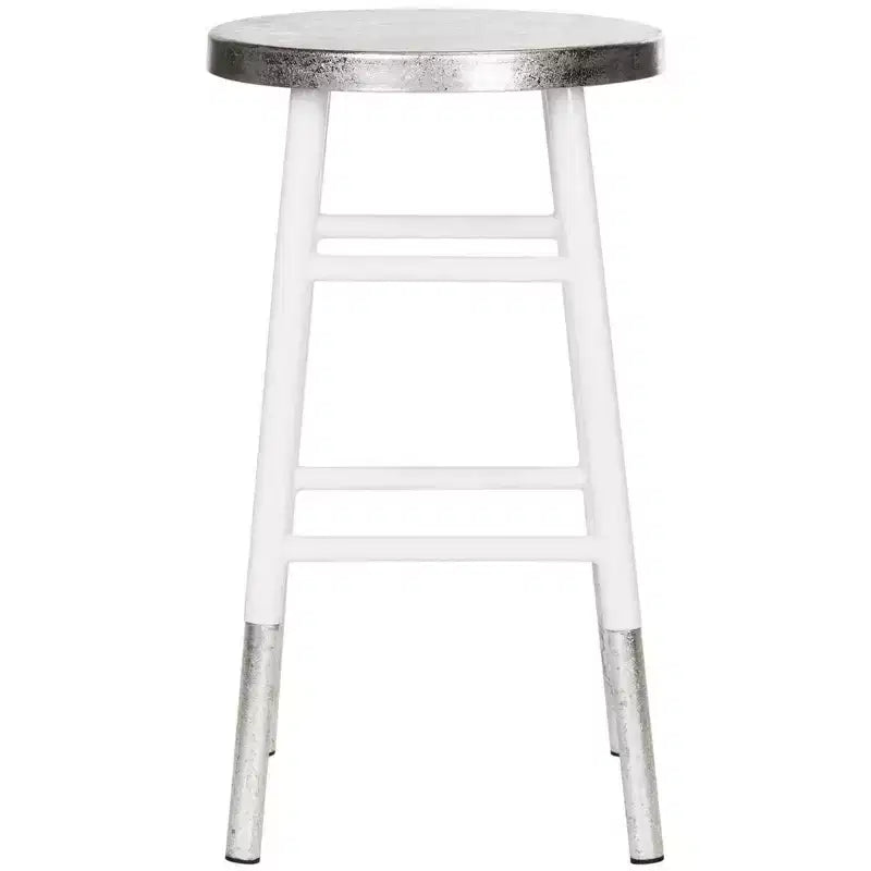 Sgabello da bancone color argento