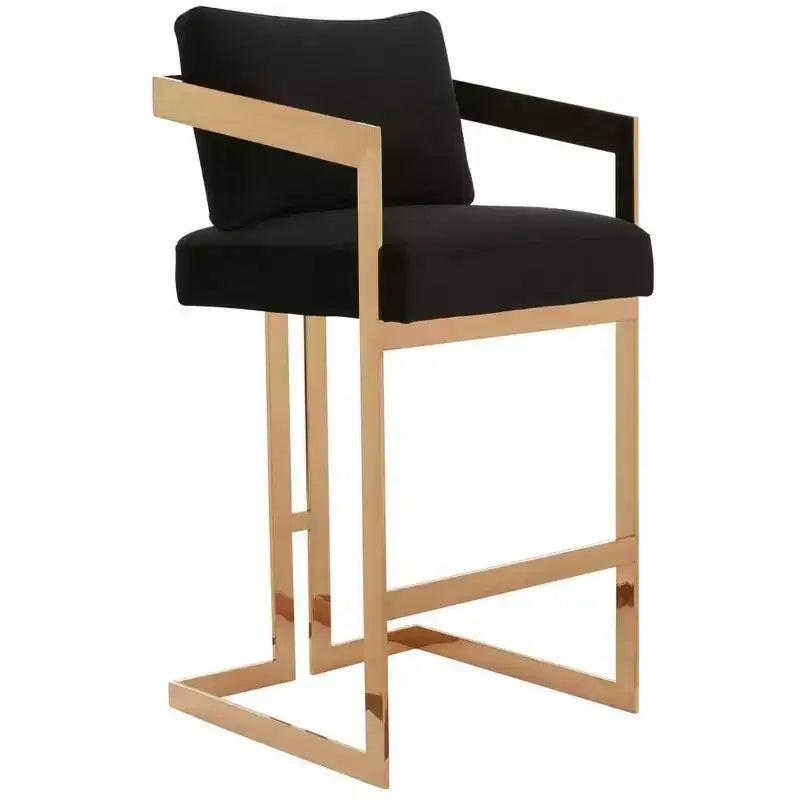 Sgabello da bar Taraji Velvet - Giotto Black