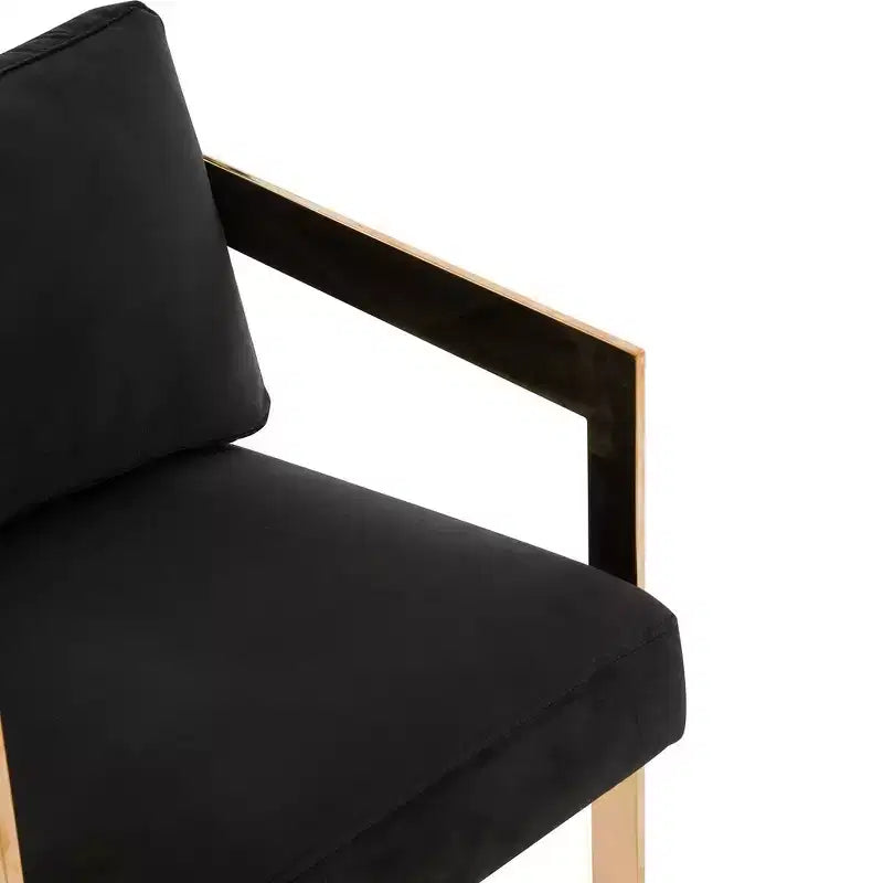 Sgabello da bar Taraji Velvet - Giotto Black