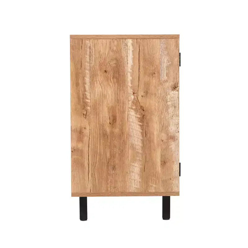 Mobile bar e credenza Elmont Classic con armadietto ad anta singola stile shaker con portabicchieri sospeso e ripiani aperti per bottiglie