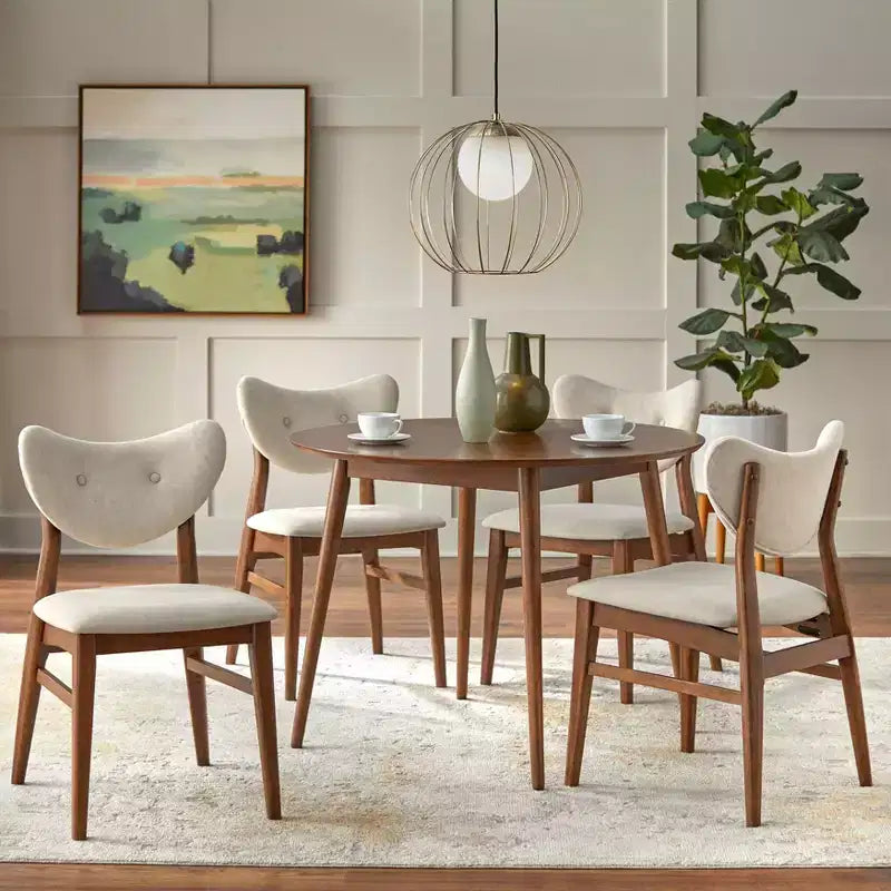 2 sedie da pranzo Raylen Mid-Century Modern