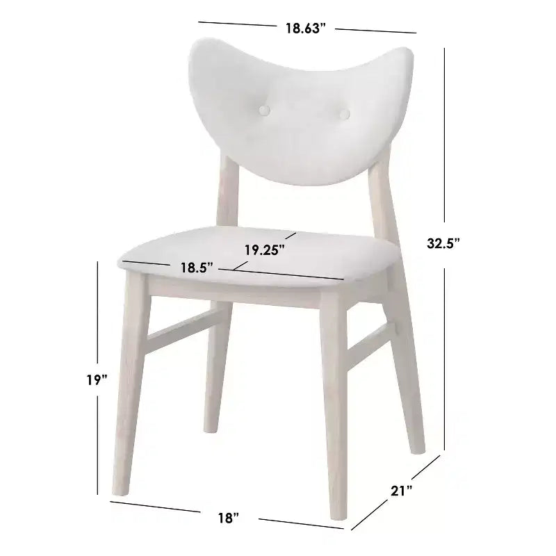 2 sedie da pranzo Raylen Mid-Century Modern
