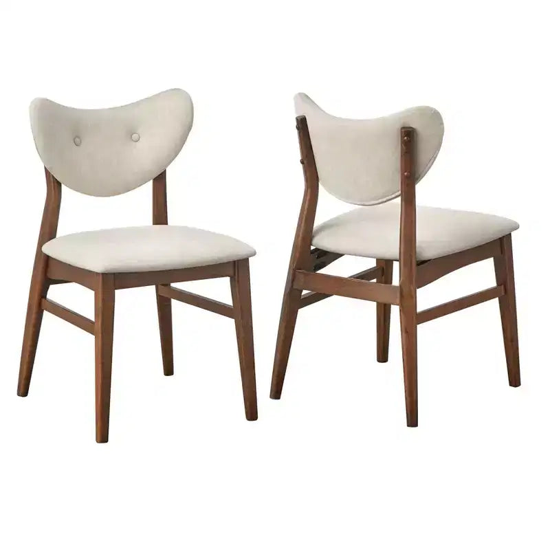 2 sedie da pranzo Raylen Mid-Century Modern