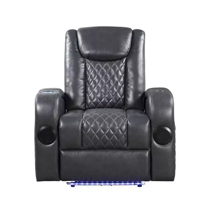 Divano reclinabile elettrico in Leather Aire