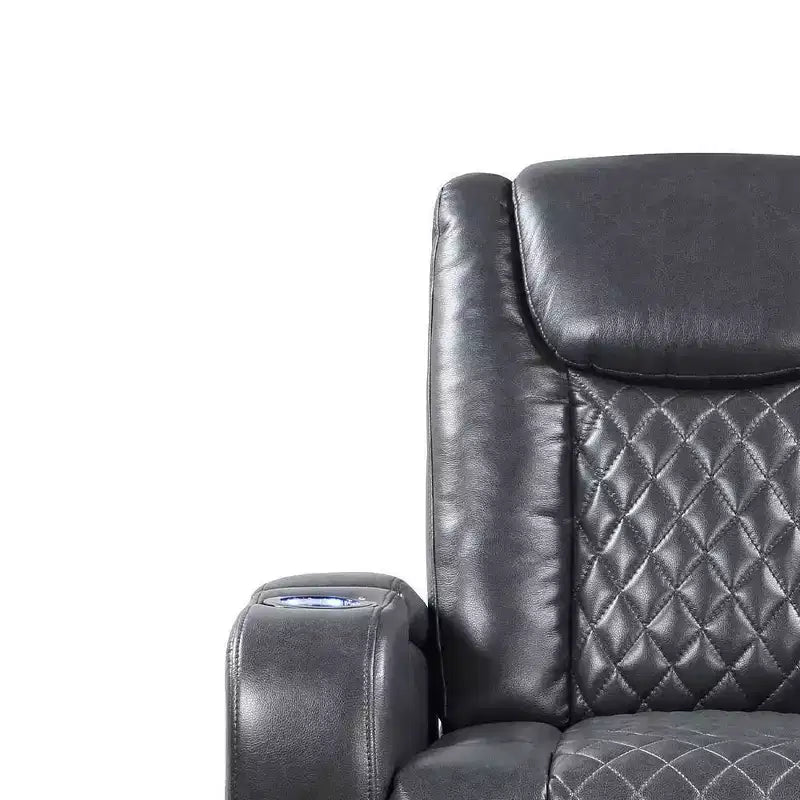 Divano reclinabile elettrico in Leather Aire