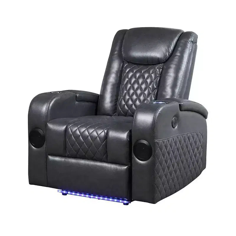Divano reclinabile elettrico in Leather Aire